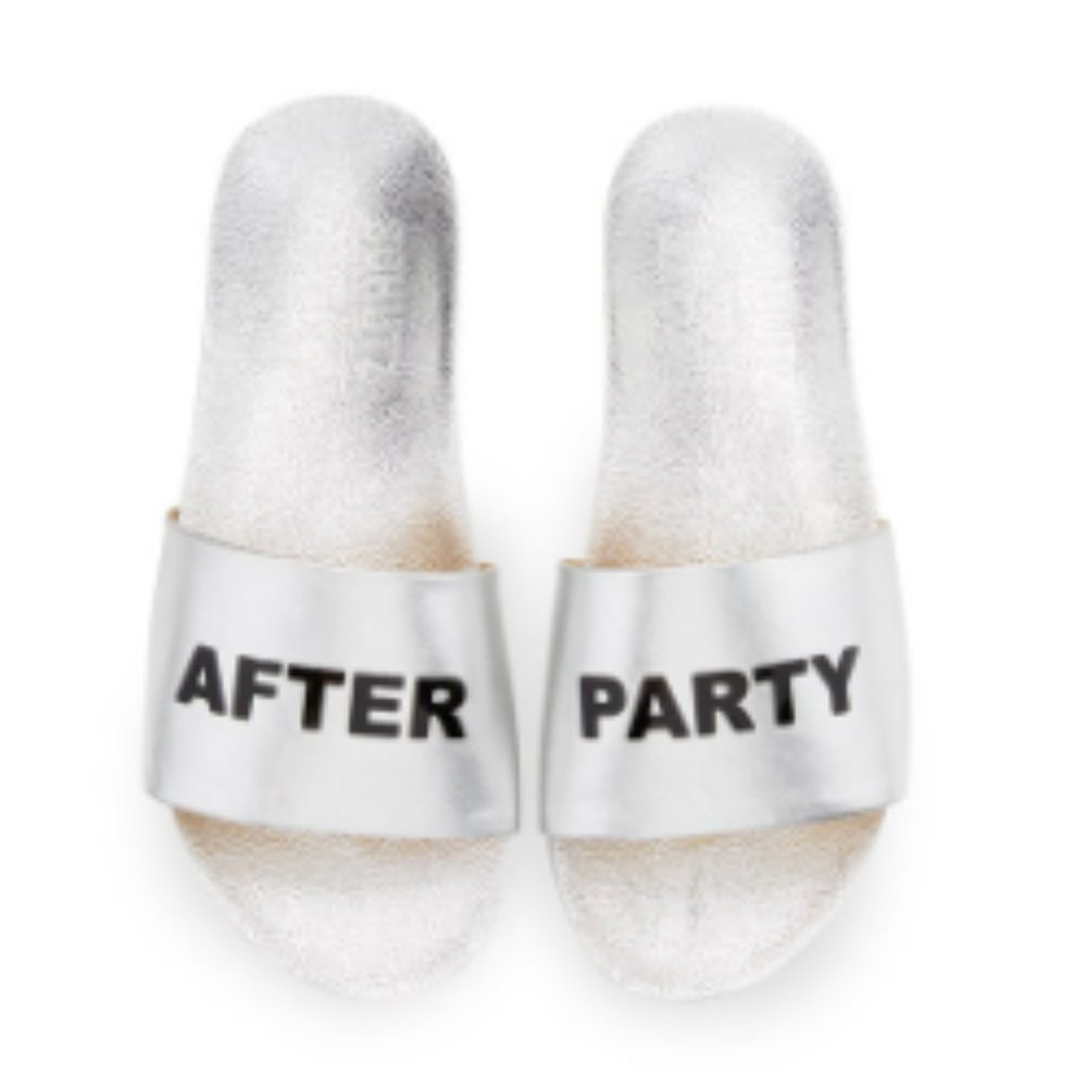 Schutz / Bergdorf Goodman "After Party" Leather Slide Sandal